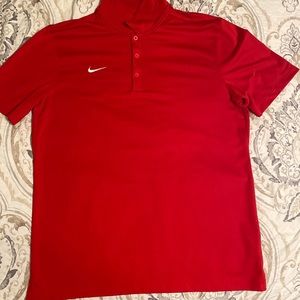 Red Nike Polo Shirt